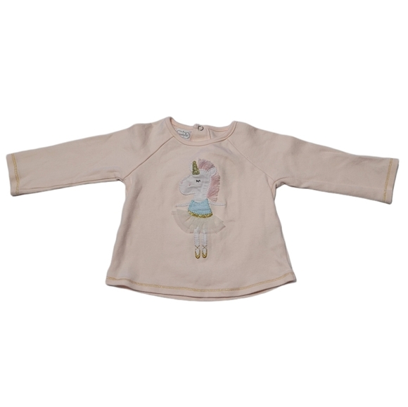 Mud Pie  Baby Girl   9-12 mo. 2-piece set   Pink & Gray - Picture 5 of 16